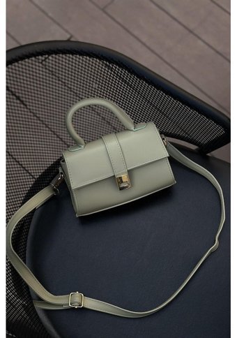 La'Graccio Paris Ceksy Minimal Kutu Mint Kadın Omuz Çantası Mint