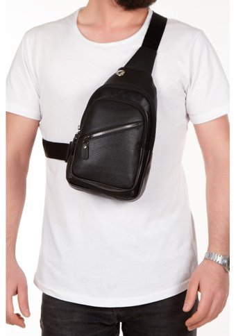 Adelina Bags Unisex Body Bag Kadın Omuz Çantası Siyah