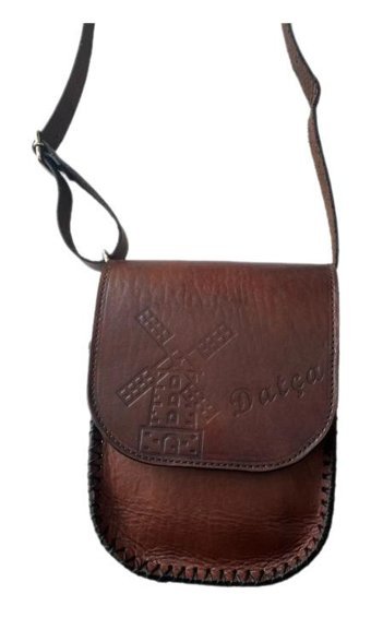 Lnleather Deri Elişçiliği Butiküretim Datça Kadın Omuz Çantası Kahverengi