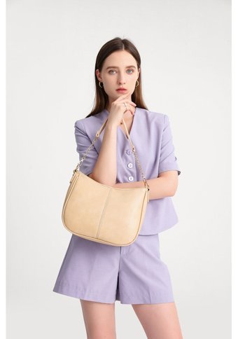 Wyanet Hespero Sade Moda Kadın Omuz Çantası Bej - Renk