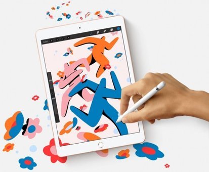 Apple iPad 8.Nesil 128 GB iPadOS Kalemli Sim Kartlı 3 GB Ram 10.2 İnç Tablet Gümüş