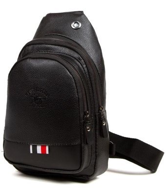 Newish Polo Unisex Kulaklık Çıkışlı Kadın Omuz Çantası Siyah