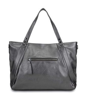 Tamer Tanca Vegan Metalik 921 26718 Bn Y24 Pewter Kadın Omuz Çantası Metalik