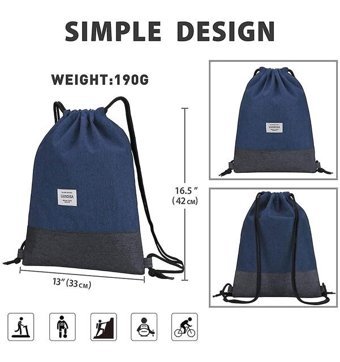 Bruce Drawstring Kadın Omuz Çantası Mavi