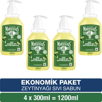 Le Petit Marseillais Zeytinyağlı Sıvı Sabun 4x300 ml