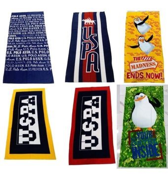 Baveno Polo ve Pingui Pamuk Plaj Havlusu Sarı