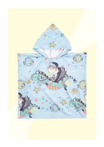 Ender Home Dragon Pamuk Plaj Havlusu Mavi