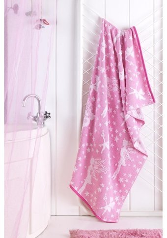 Mariva Home Pamuk Plaj Havlusu Beyaz - Pembe