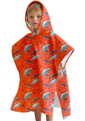 C&City Polyester Plaj Havlusu Mercan