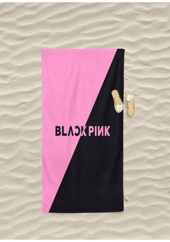 Erays Home Black Pink Pamuk Plaj Havlusu Pembe
