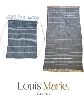 Louis Marie Pamuk Plaj Havlusu Gri