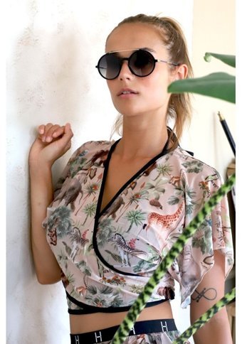 Hamur Woods Polyester Plaj Havlusu Bej