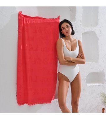 Homelover Funday Pamuk Plaj Havlusu Kırmızı