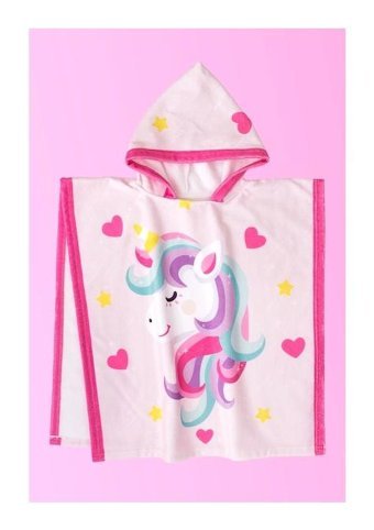 Homelover Unicorn Pamuk Plaj Havlusu Pembe