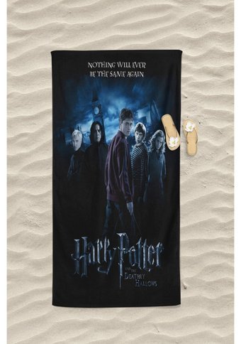 Erays Home Harry Potter Pamuk Plaj Havlusu Siyah