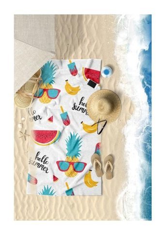 Vevien Summer Fruity Pamuk Plaj Havlusu Çok Renkli