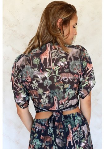 Hamur Woods Polyester Plaj Havlusu Siyah