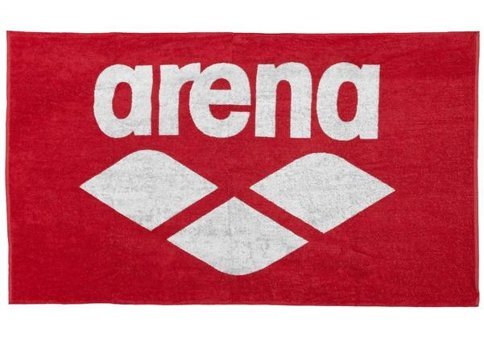 Arena 1993410 Kadife - Pamuk Plaj Havlusu Kırmızı