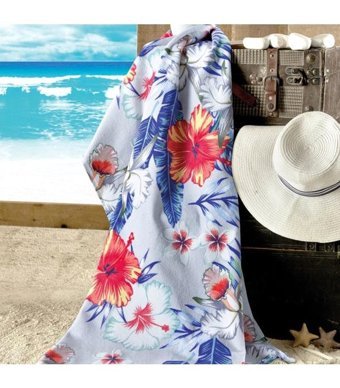 Maxstyle Tropical Kadife Plaj Havlusu Çok Renkli