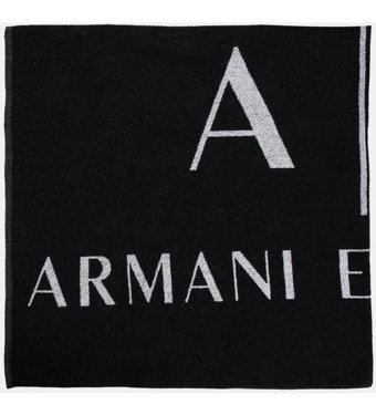 Armani Exchange 953046 3R601 00020 Pamuk Plaj Havlusu Siyah
