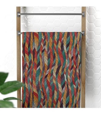 Ender Home Stripes Pamuk Plaj Havlusu Beyaz - Mavi