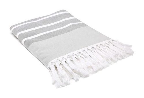 Decohome Pamuk Plaj Havlusu Gri