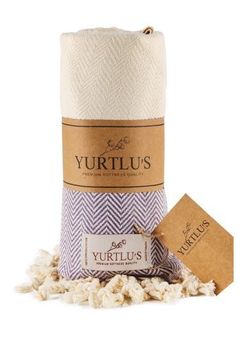 Yurtlus Pamuk Plaj Havlusu Mor