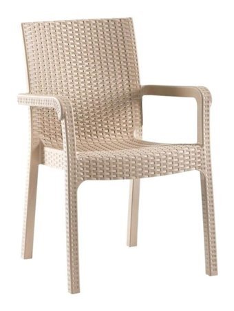 Holiday Kollu Rattan 4 Adet Bahçe Sandalyesi