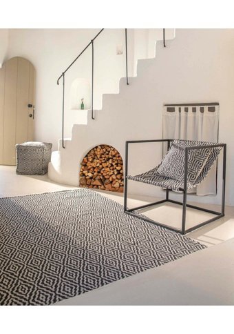 Koza Home Kollu Metal 1 Adet Bahçe Sandalyesi