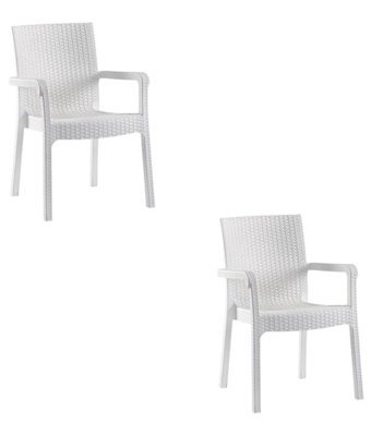 Holiday Kollu Rattan 2 Adet Bahçe Sandalyesi
