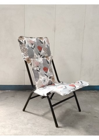 Yavuzpaşalar 539725926 Kolsuz Katlanabilir Metal 1 Adet Bahçe Sandalyesi