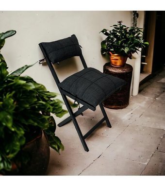 Modern Style Home Kolsuz Katlanabilir Metal 3 Adet Bahçe Sandalyesi