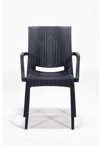 Modalife Kollu Rattan 4 Adet Bahçe Sandalyesi