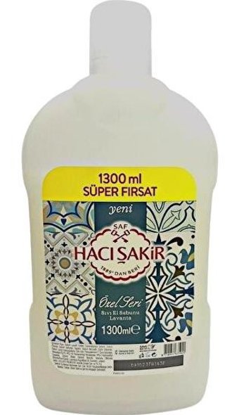 Hacı Şakir Lavanta Sıvı Sabun 1300 ml
