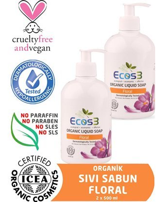 Ecos3 Menekşe Sıvı Sabun 2x500 ml