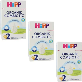 Hipp Combiotic Tahılsız Glutensiz Organik Probiyotikli 2 Numara Devam Sütü 3x800 gr