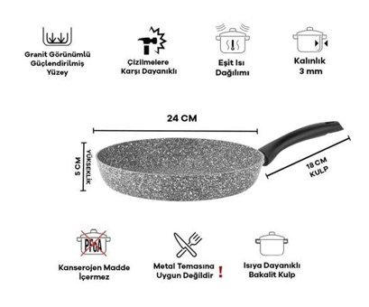 Taç Döküm 24 cm Tava
