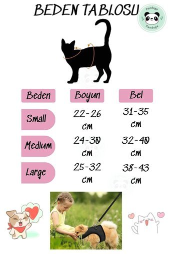 Pandogo Düz Fosforlu Gri Ayarlanabilir Gezdirme Göğüs Kedi Tasması
