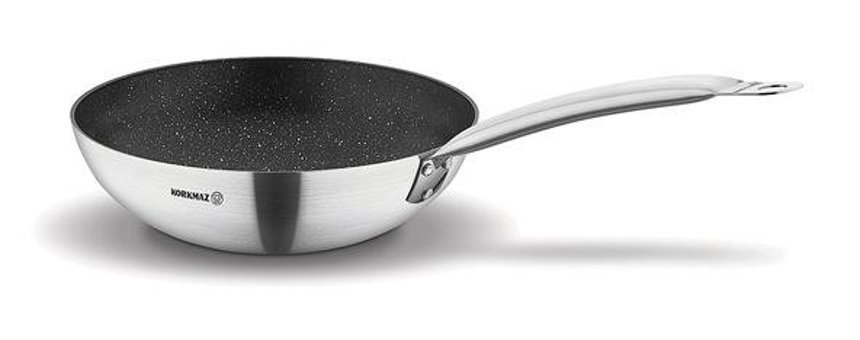 Korkmaz Proline Gastro Çelik 30 cm Tava