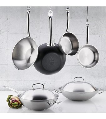 Korkmaz Proline Çelik 32 cm Wok Tava