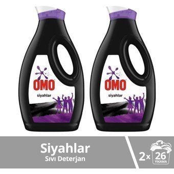 Omo Active Fresh Cold Power 52 Yıkama Siyahlar İçin Sıvı Deterjan 2x1.69 lt