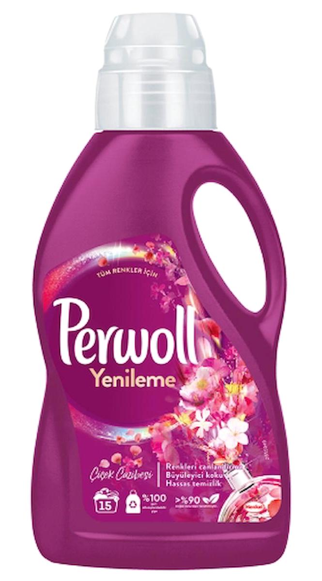 Perwoll Yenileme ve Büyüleyici Çiçekler 1200 Yıkama Tüm Renkler İçin Sıvı Deterjan 24x2.75 lt