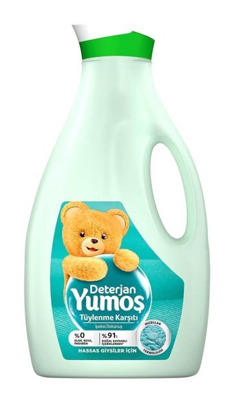Yumoş Tüylenme Karşıtı 42 Yıkama Renkliler ve Siyahlar İçin Sıvı Deterjan 2.52 lt