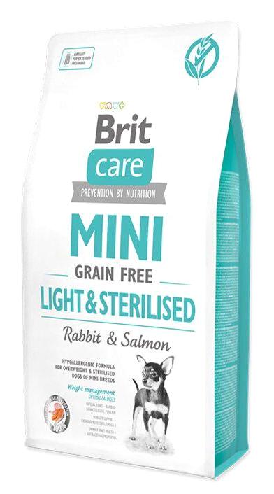 Brit Care Light&Sterilised Kısırlaştırılmış Tavşanlı Küçük Irk Yetişkin Köpek Maması 2 Kg