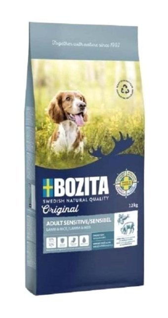 Bozita Sensitive Kuzu Etli Orta Irk Yetişkin Köpek Maması 12 Kg