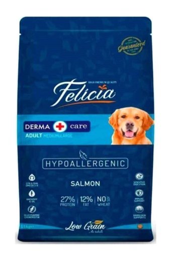 Felicia Hipoalerjenik Somonlu Orta Irk Yetişkin Köpek Maması 15 Kg