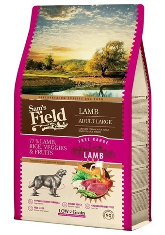 Sam'S Field Hypo-Allergenic Kuzu Etli Büyük Irk Yetişkin Köpek Maması 13 Kg