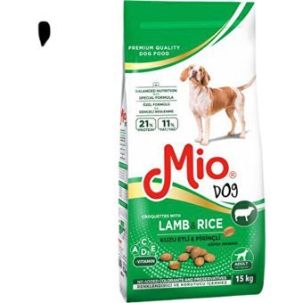 Mio Kuzu Etli Pirinçli Tüm Irklar Yetişkin Köpek Maması 15 Kg