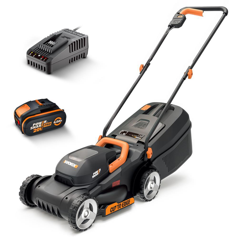 Worx Wg730E İtmeli Elektrikli Akülü Çim Biçme Makinesi