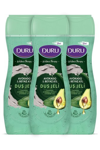 Duru Wellness Therapy Avokado Beyaz Kil Duş Jeli 3x450 ml